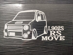 ムーヴ RS 車体ステッカー L902S ダイハツ 車高短仕様 MOVE ボンネットダクト