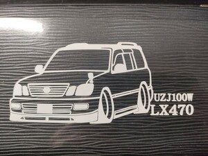 LX470 車体ステッカー UZJ100W レクサス 車高短仕様 ランクル