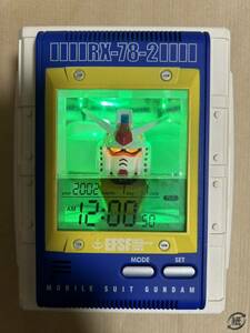 動作確認済み 機動戦士ガンダム 時計 アラーム clock ライト ガンダム 効果音 アニメ RX-78 GUNDAM