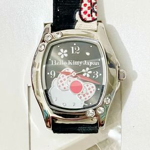 未使用 サンリオ ハローキティ 腕時計 Hello Kitty Japan シリーズ 2011 完売品 リストウォッチ ちりめん 和風 和柄の画像1