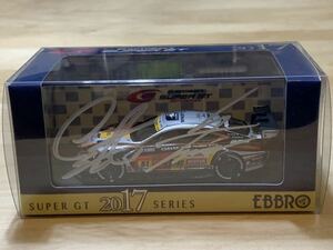 【直筆サイン/新品：未開封】エブロ 1/43 JMS P.MU LMコルサ RC F GT3 No.51 2017年 ス―パーGT GT300 2017年 ス―パーGT GT300 [45536]