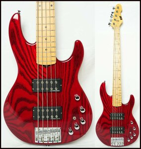 ★ESP★AP-SL5 See Thru Red 2010 год производства сделано в Японии прекрасный товар 5 струна основа Seymour Duncan pick up установка модель обычная цена 38 десять тысяч иен ★