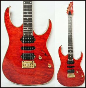 ★IBANEZ★RG198QM Trans Red HSHピックアップ搭載 キルトメイプルトップ 90年代 状態良好★