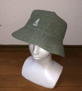 新品 KANGOL Bermuda Bucket K3050ST L カンゴール バミューダ バケットハット オイル グリーン カーキ メトロハット ベルハット 男女兼用