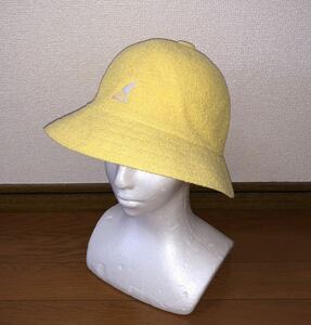 新品 KANGOL Bermuda Casual LEMON SORBE 0397BC L カンゴール バミューダ カジュアル メトロハット バケットハット イエロー 黄 男女兼用