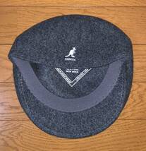 美品 KANGOL Wool 504 0258BC S カンゴール ウール ハンチング ハンチングキャップ ハンチング帽 ベレー帽 グレー 灰色 Ｓ 男女兼用_画像4