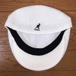美品 KANGOL Bermuda 504 K3075ST M カンゴール バミューダ ハンチングキャップ ハンチング帽 ベレー帽 ホワイト 白 Ｍ 男女兼用の画像4