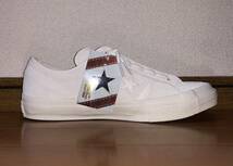 新品 CONVERSE STAR&BARS CENTERZIP 1SC851 US9 27.5cm コンバース スター＆バーズ センタージップ スエード ホワイト 白 ワンスター_画像3