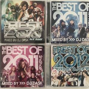 ★送料込★激安★ DJ DASK MIX CD 4枚 8CD THE BEST OF 2010 1st half 2011 1st 2nd half 2012 2nd hiphop SOUL R&B EDM VE 洋楽 クラブ
