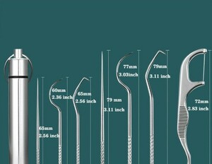 【歯科セット】歯や石を除去するための歯科フック針　洗浄ツール　ステンレス鋼金属