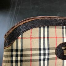 Burberrys バーバリー ポーチ 小物入れ チェック 化粧ポーチ 中古品_画像5