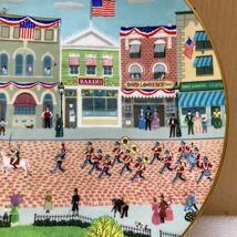 YK4583 ROYAL DOULTON　 Fourth of July Parade 　絵皿　インテリア皿　直径約26.4cm 現状品　0705_画像6