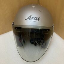 YK7247 Arai αIII SZ SNELL アライジェットヘルメット　59-60cm 現状品　0110_画像2