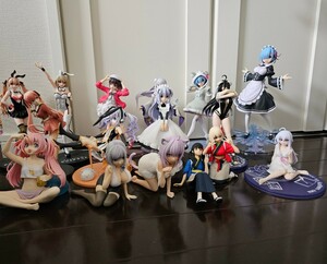 【ジャンク】アニメ　美少女　フィギュアまとめ売り　Re:ゼロから始める異世界生活　カッコウの許嫁　冴えない彼女の育て方　リコリス