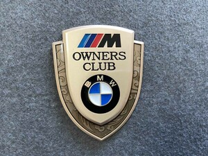 ★BMW★3★車用エンブレム メタルカーエンブレム 金属製 車ステッカー デカール シール ラベル 5.3cm*7cm ゴールド