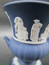 WEDGWOOD ウェッジウッド ジャスパー ミニフラワーベース 花瓶 ポートランドブルー_画像2