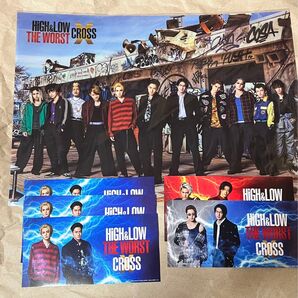 HIGH&LOWハイロー 特典A3クリアポスター 入場特典 カード3種セット