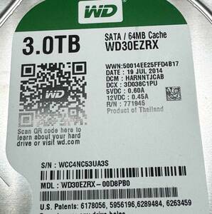 WD HDD 内蔵ハードディスク 3.5インチ 3TB Green WD30EZRX-1TBP / Intellipower / SATA 6Gb/s