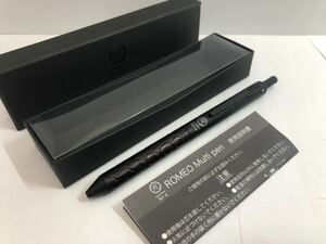 ■ROMEO Multi pen ロメオ　マルチペン3プラス1 外箱付き　多機能ペン ブラック　NO.4 RM403BK
