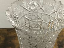■クリスタルガラス 花瓶 フラワーベース BOHEMIA ボヘミア ガラス クリスタル カットガラス 花器_画像6