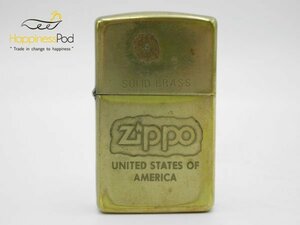 ZIPPO　ジッポ　SOLID　BRASS　オイルライター　1995年3月　着火未確認　１円　送料無料