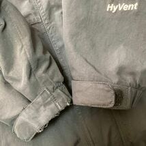 USED ノースフェイス THE NORTH FACE HyVentナイロン タスラン ジャケット サイズ95(M) ブラック BLACK 総裏仕立て 逆開ジップ_画像6