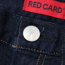 RED CARD レッドカード デニム パンツ ネイビー 22 ボトムス ジーンズ ジーパン ロング ストレート スリム ストレッチ Anniversary 日本製_画像4