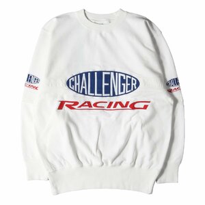 新品 CHALLENGER チャレンジャー スウェット サイズ:S 23AW オーバルロゴ レーシング CMC RACING SWEAT ホワイト 白 トップス トレーナー