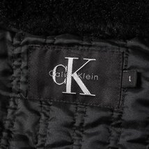 Calvin Klein カルバンクライン コート サイズ:L 2WAY ファー ボア フリース パテッド キルト ライナー フーデッド コート ブラック_画像4