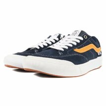 美品 VANS バンズ サイズ:26.5cm 21AW BERLE バール ネイビー ゴールド 紺 US8.5 ローカット スニーカー シューズ 靴 ブランド_画像2