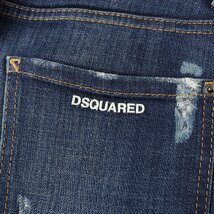 DSQUARED2 ディースクエアード パンツ サイズ:44 ヴィンテージ加工 ストレッチ デニム パンツ ブリーチ ペイント インディゴ イタリア製_画像5