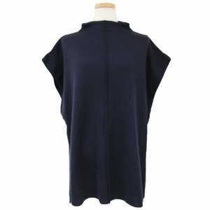 FLORENT Florent the best knitted wool navy navy blue FREE bottleneck wide high gauge tops beautiful . office simple 