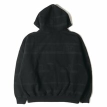 美品 Supreme シュプリーム 23SS UNDERCOVER グラフィック ボーダー ジップ スウェット パーカー Zip Up Hooded Sweatshirt ブラック S_画像2