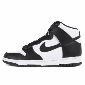 新品 NIKE ナイキ サイズ:27.5cm DUNK HI RETRO WHITE BLACK (DD1399-105) ダンク ハイ レトロ ホワイト ブラック 白黒 US9.5 スニーカー