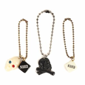 NEIGHBORHOOD Neighborhood Skull & dice key holder 3 point set white black white black brand item small articles miscellaneous goods 