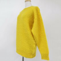 SHETLAND WOOLLEN CO. シェットランドウーレン ニット ウール セーター イエロー M シャギードッグ トップス カットソー シンプル_画像3