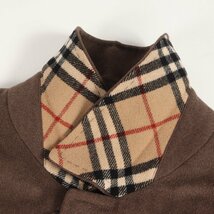 BURBERRY バーバリー コート サイズ:96-180-7 カシミヤ アンゴラ ウール モッサ ステンカラー コート LONDON ブラウン 日本製 ブランド_画像5