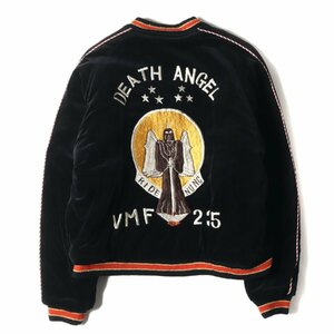 美品 Tailor TOYO サイズ:特大(XL) 2010年モデル 港商スペシャル リバーシブル 別珍 スカジャン DEATH ANGEL 侍モデル ブラック ピンク