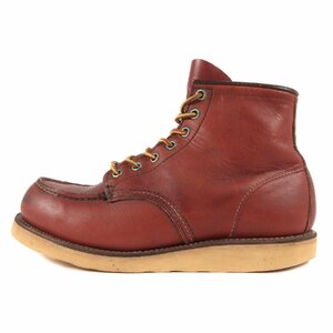 Red Wing レッド ウィング 00s 8875 刺繍羽タグ アイリッシュセッター モックトゥ ブーツ 2001年製 オロラセット(赤茶) US7.5 E 25.5cm