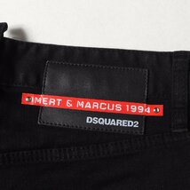 DSQUARED2 ディースクエアード 19SS Mert & Marcus 1994 ストレート ストレッチ スキニー デニム パンツ Piggott ブラック イタリア製 44_画像4