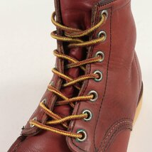 Red Wing レッド ウィング 00s 8875 刺繍羽タグ アイリッシュセッター モックトゥ ブーツ 2001年製 オロラセット(赤茶) US7.5 E 25.5cm_画像7