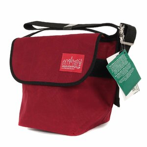 新品 Manhattan portage マンハッタンポーテージ バッグ ワックスコットン メッセンジャーバッグ レッド 赤 カバン ブランド シンプル