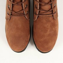 美品 Timberland ティンバーランド サイズ:25.5cm ヌバックレザー チャッカ ブーツ USA製 ブラウン US7.5 シューズ 靴 ブランド_画像4