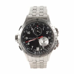 HAMILTON ハミルトン カーキETO クロノグラフ 腕時計 ウォッチ H776120 ブラック文字盤 シルバーケース ブランド