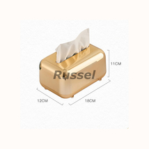 ティッシュボックス メタリック おしゃれ かわいい インテリア 北欧 ティッシュ ケース コンパクト マグネット 滑り止め ゴールド シルバー_画像10