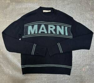 【た-1-10】 正規品 定価13万円 MARNI マルニ セーター クルーネックニット サイズ46 美中古品 