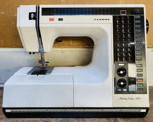 【サ-12-52】JANOME ジャノメ ミシン model 6000 メモリークラフト 家庭用 昭和レトロ 通電未確認 ジャンク品