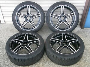 ☆☆美品☆☆ ベンツ CLAクラス C/X117 社外 タイヤホイール 4本セット225/45R18【7.5Jx18 +49】[5X112] W177・W176等のも