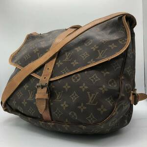 1円〜 LOUIS VUITTON ルイヴィトン モノグラム ショルダーバッグ ブラウン MALLETIER刻印 斜め掛け 鞄