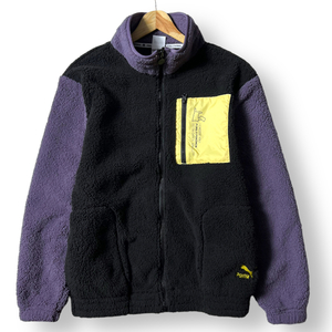 新品 PUMA プーマ 定価1.4万 POKEMON SHERPA JACKET ポケモンコラボ ボアフリース スタンドカラー ジャケット ブルゾン 536551 XL ◆B1676